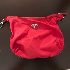 Prada pouch with clips